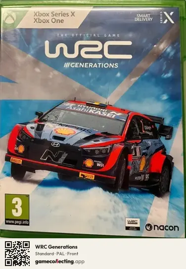 WRC Generations Xbox Series X, PAL box front