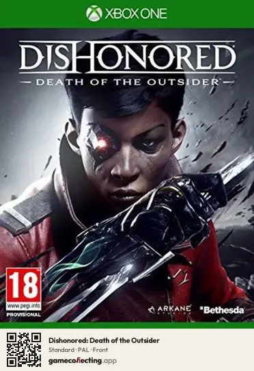 Dishonored: Death of the Outsider Xbox One, PAL box front