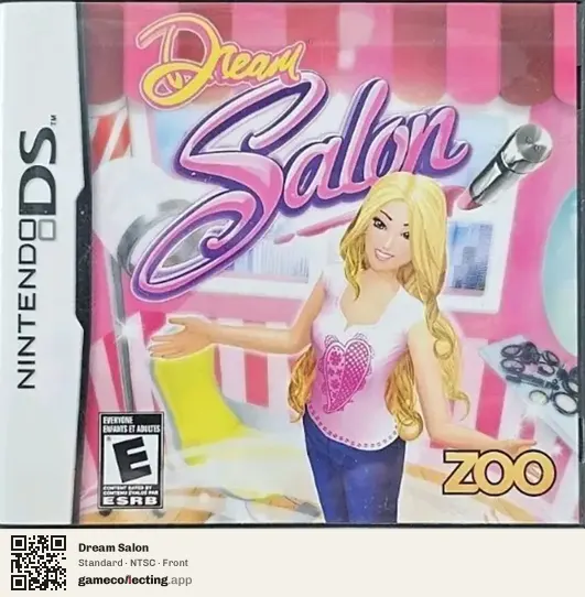 Dream Salon Nintendo DS, NTSC box front