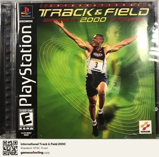 International Track & Field 2000 PlayStation, NTSC box front