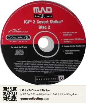 I.G.I.-2: Covert Strike Computer, PAL disc