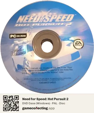 Need for Speed: Hot Pursuit 2 Computer, PAL disc