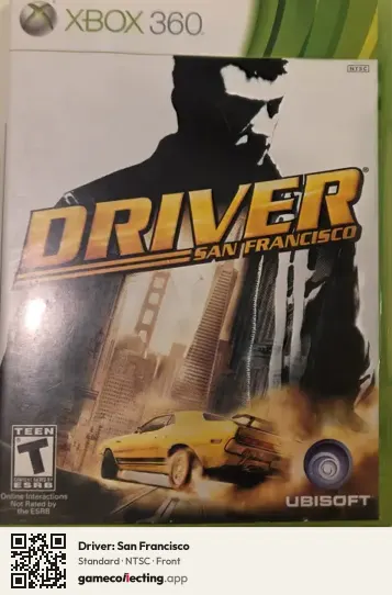 Driver: San Francisco Xbox 360, NTSC box front
