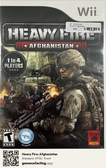 Heavy Fire: Afghanistan Nintendo Wii, NTSC box front