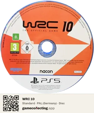 WRC 10 PlayStation 5, PAL disc