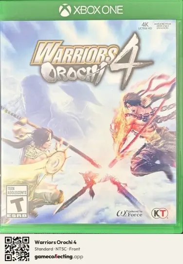 Warriors Orochi 4 Xbox One, NTSC box front