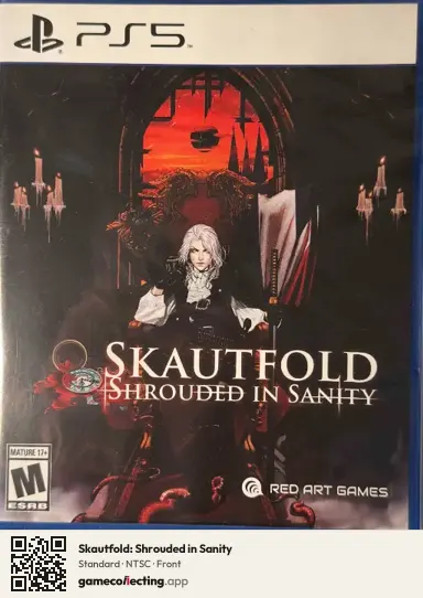 Skautfold: Shrouded in Sanity PlayStation 5, NTSC box front