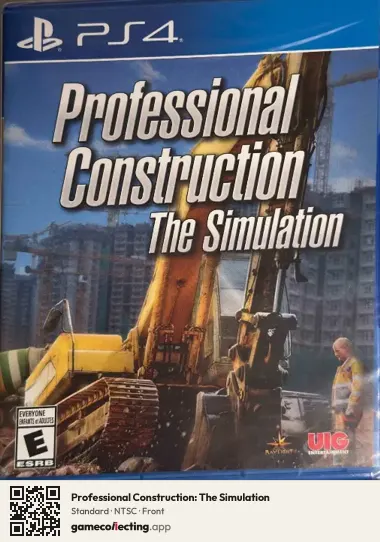 Professional Construction: The Simulation PlayStation 4, NTSC box front