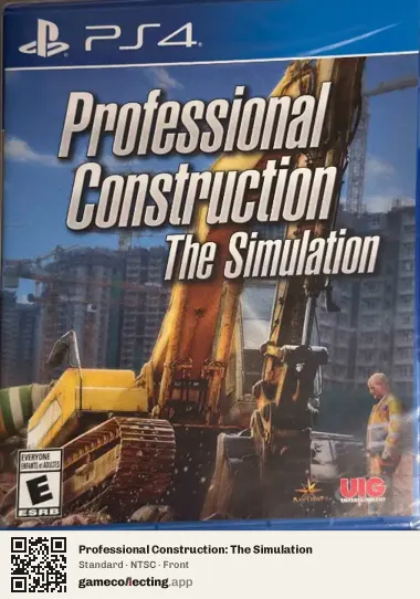 Professional Construction: The Simulation PlayStation 4, NTSC box front