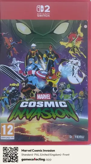 Marvel Cosmic Invasion Nintendo Switch 2, United Kingdom box front