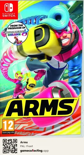 Arms Nintendo Switch, PAL box front