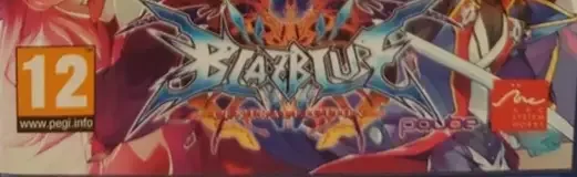 BlazBlue: Central Fiction, the PEGI square on its front