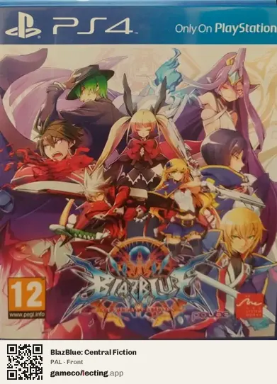 BlazBlue: Central Fiction PlayStation 4, PAL box front