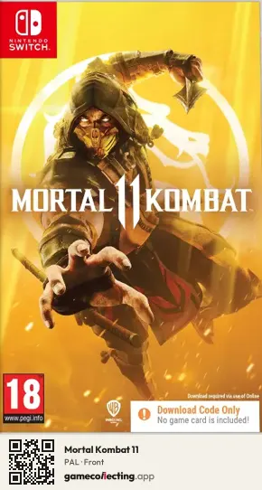 Mortal Kombat 11 Nintendo Switch, PAL box front