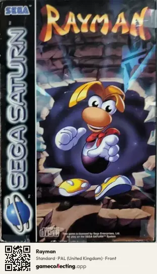 Rayman Sega Saturn, United Kingdom box front
