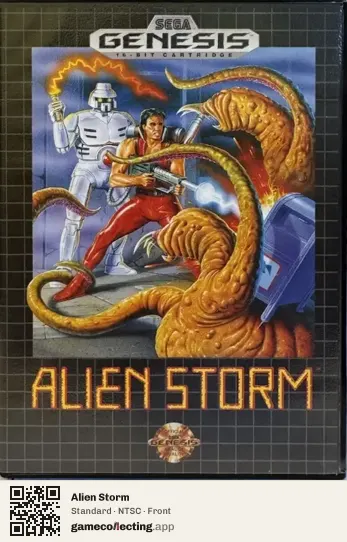 Alien Storm Sega Mega Drive / Genesis, NTSC box front