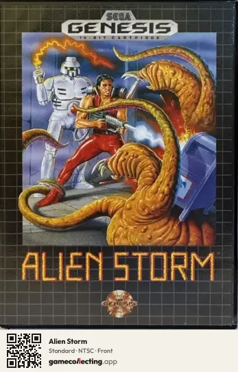 Alien Storm Sega Mega Drive / Genesis, NTSC box front