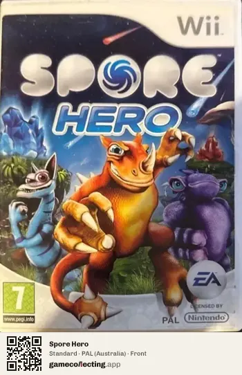 Spore Hero Nintendo Wii, Australia box front