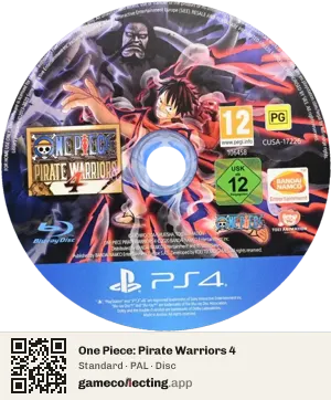 One Piece: Pirate Warriors 4 PlayStation 4, PAL disc
