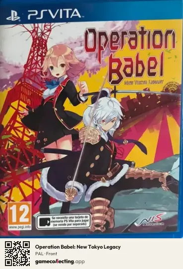 Operation Babel: New Tokyo Legacy PlayStation Vita, PAL box front