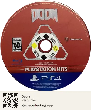 Doom PlayStation 4, NTSC disc
