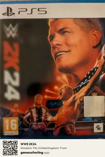 WWE 2K24 PlayStation 5, United Kingdom box front