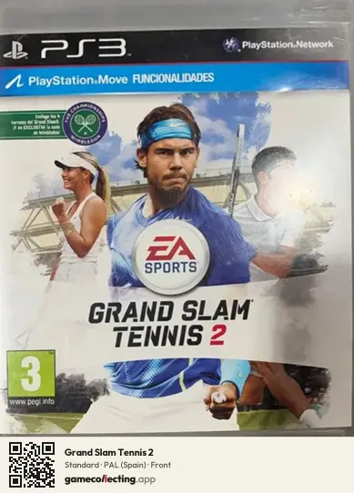 Grand Slam Tennis 2 PlayStation 3, Spain box front