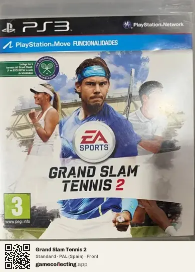 Grand Slam Tennis 2 PlayStation 3, Spain box front