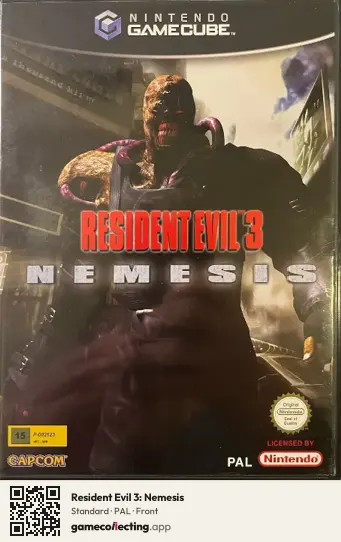 Resident Evil 3: Nemesis Nintendo GameCube, PAL box front