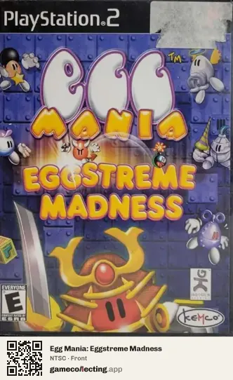 Egg Mania: Eggstreme Madness PlayStation 2, NTSC box front