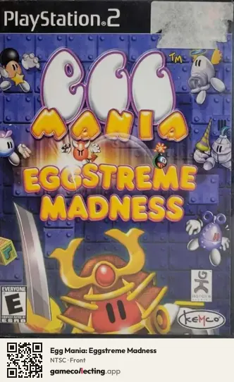 Egg Mania: Eggstreme Madness PlayStation 2, NTSC box front