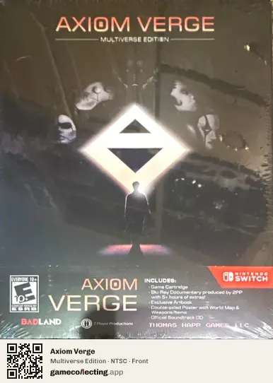 Axiom Verge Nintendo Switch, NTSC box front