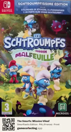 The Smurfs: Mission Vileaf Nintendo Switch, France box front