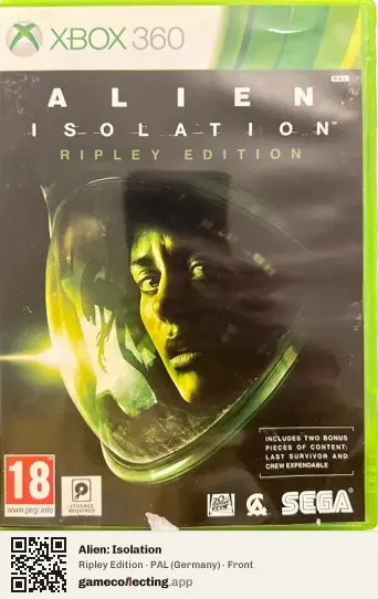 Alien: Isolation Xbox 360, Germany box front