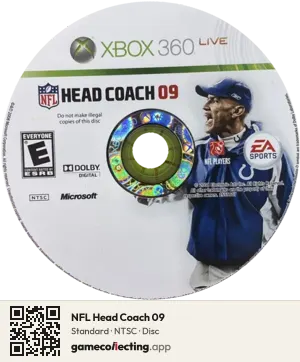 NFL Head Coach 09 Xbox 360, NTSC disc
