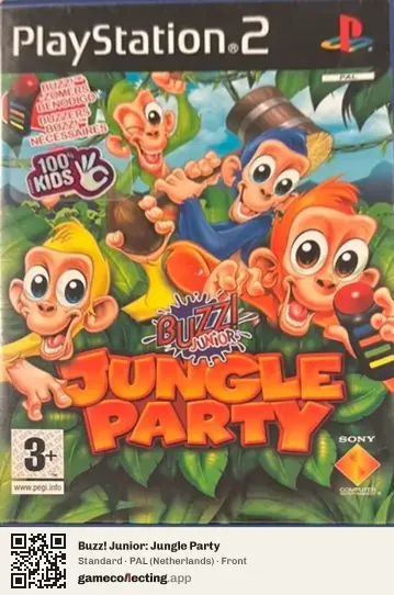 Buzz! Junior: Jungle Party PlayStation 2, Netherlands box front