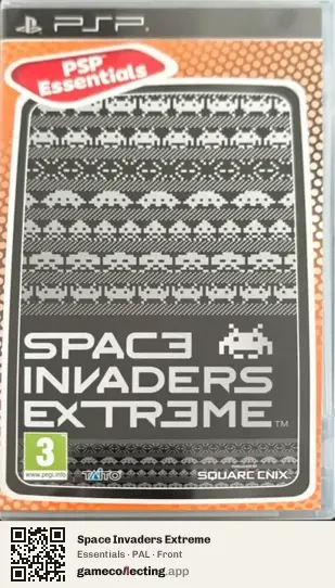 Space Invaders Extreme PlayStation Portable, PAL box front