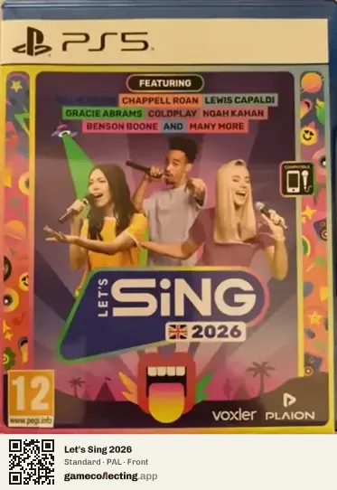 Let's Sing 2026 PlayStation 5, PAL box front