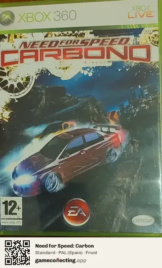 Need for Speed: Carbon Xbox 360, Spain box front