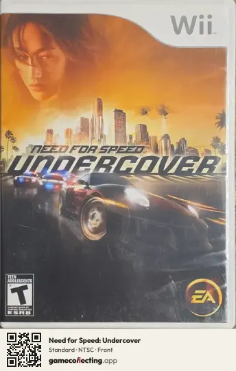 Need for Speed: Undercover Nintendo Wii, NTSC box front