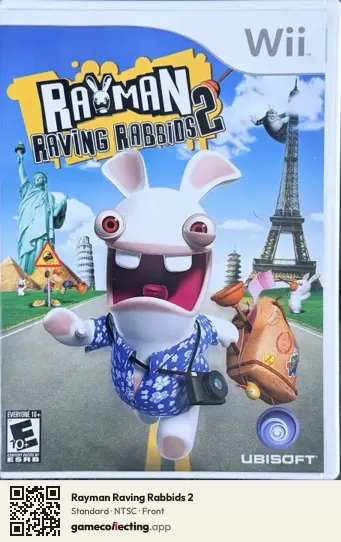 Rayman Raving Rabbids 2 Nintendo Wii, NTSC box front