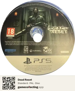 Dead Reset PlayStation 5, PAL disc