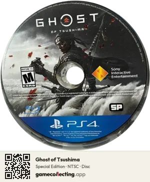 Ghost of Tsushima PlayStation 4, NTSC disc