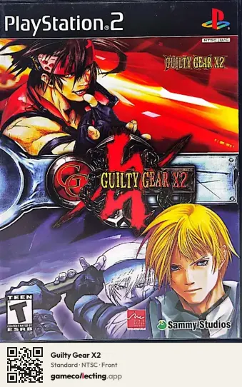 Guilty Gear X2 PlayStation 2, NTSC box front