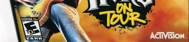 Guitar Hero: On Tour, the ESRB box on its front