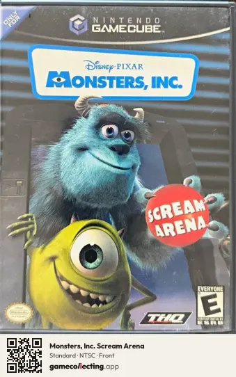 Monsters, Inc. Scream Arena Nintendo GameCube, NTSC box front