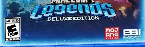 Minecraft Legends, the ESRB box on its front