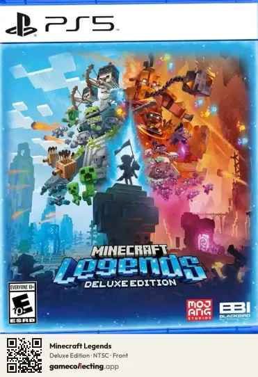 Minecraft Legends PlayStation 5, NTSC box front