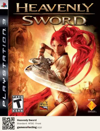 Heavenly Sword PlayStation 3, NTSC box front
