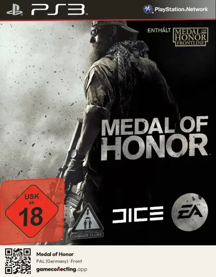 Medal of Honor PlayStation 3, Germany box front